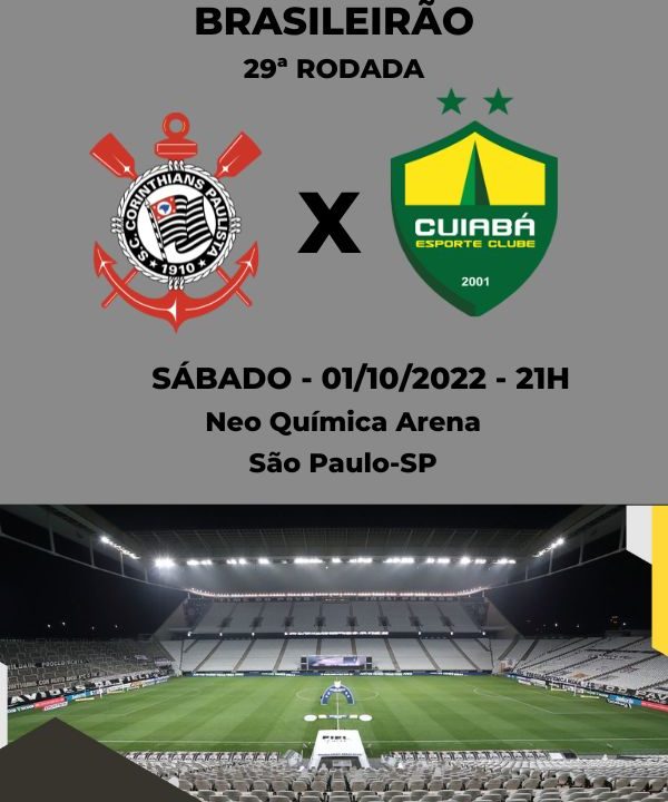 Qual o canal que vai passar o jogo do Corinthians? Horário, escalação e  onde assistir Corinthians x Cuiabá