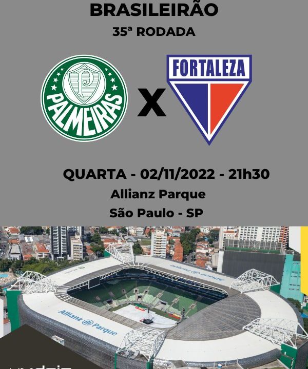 PALMEIRAS X FORTALEZA TRANSMISSÃO AO VIVO DIRETO DO ALLIANZ PARQUE