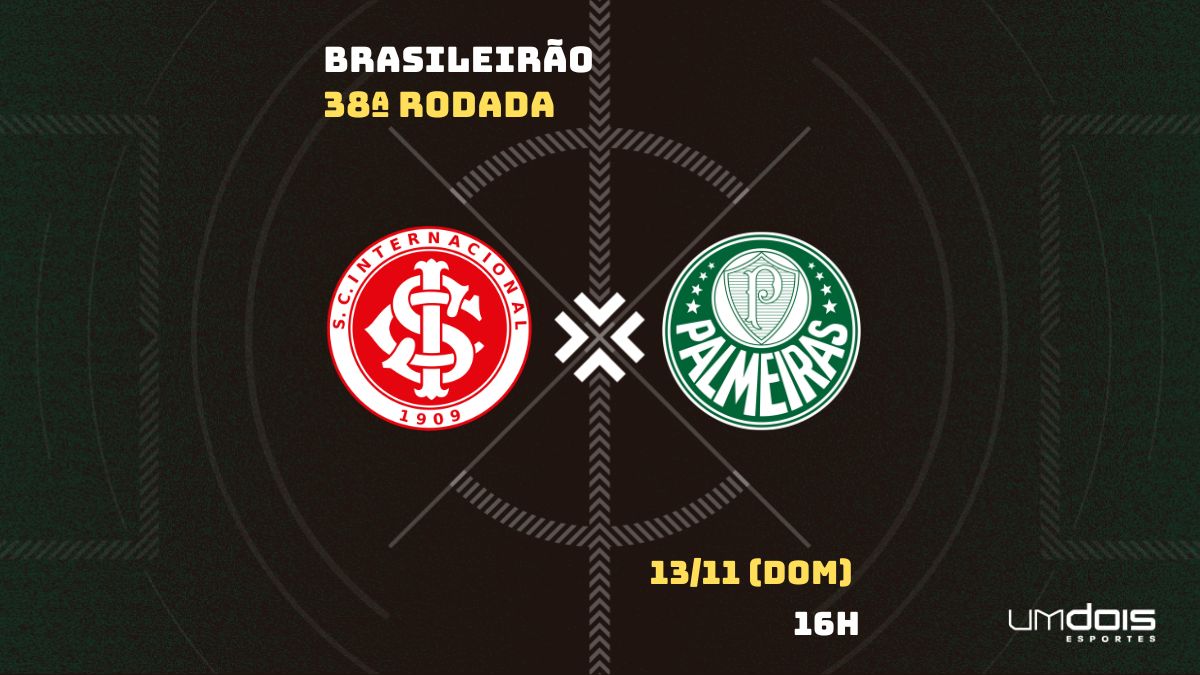 Serviço de jogo: Inter x Palmeiras – 38ª rodada/Brasileirão 2022