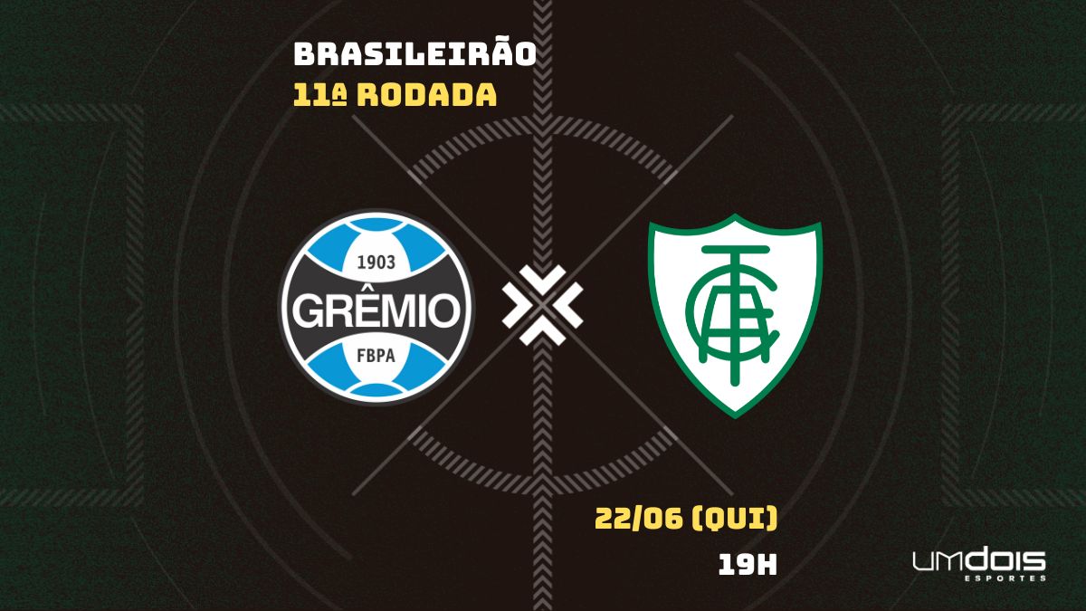 Grêmio x América-MG – onde assistir ao vivo, horário do jogo e escalações