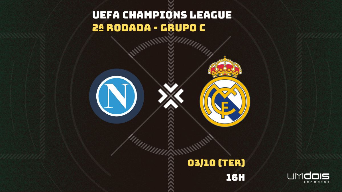 Napoli x Real Madrid: onde assistir e escalações do jogo da Champions League