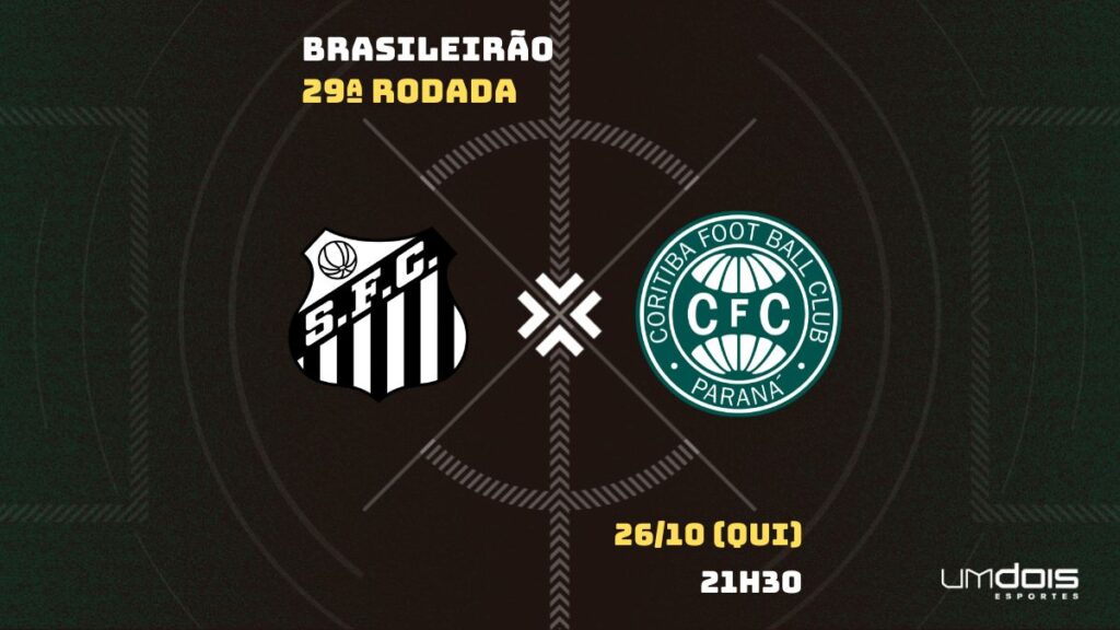 Santos x Coritiba: onde assistir ao vivo, horário e escalações, brasileirão série a