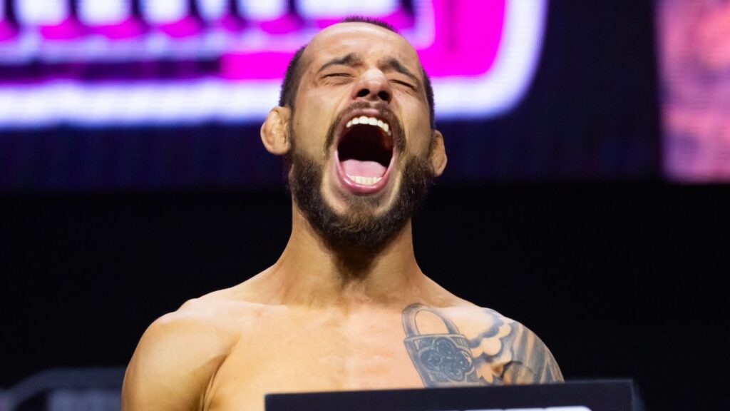Jean Silva na pesagem do UFC 303. Foto: Icon sport