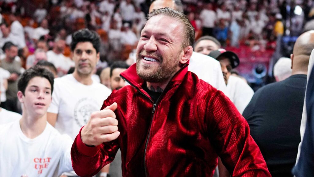 Conor McGregor nas Finais da NBA. Foto: Icon sport