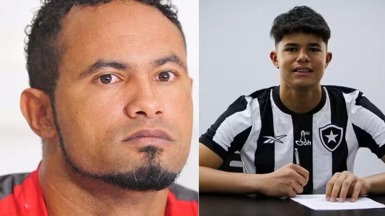 Goleiro Bruno tenta se aproximar do filho Bruninho Samudio, reforço do Botafogo