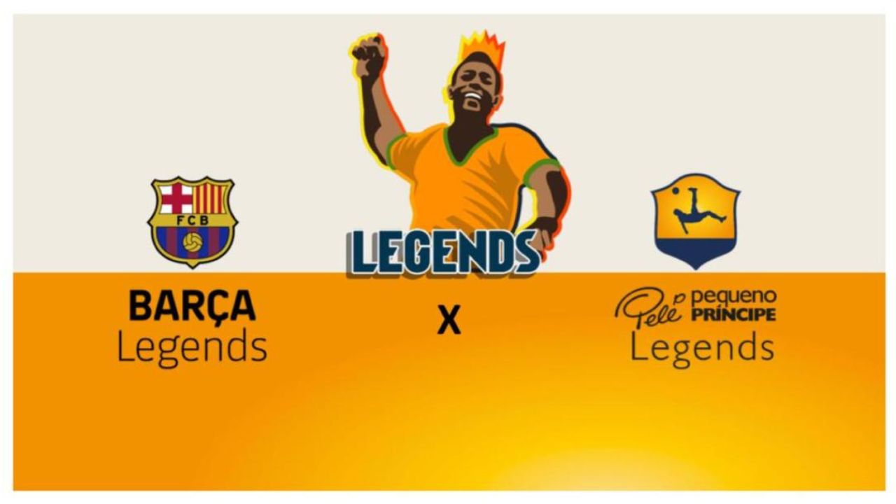 Curitiba will host a game between legends from Barcelona and Brazil