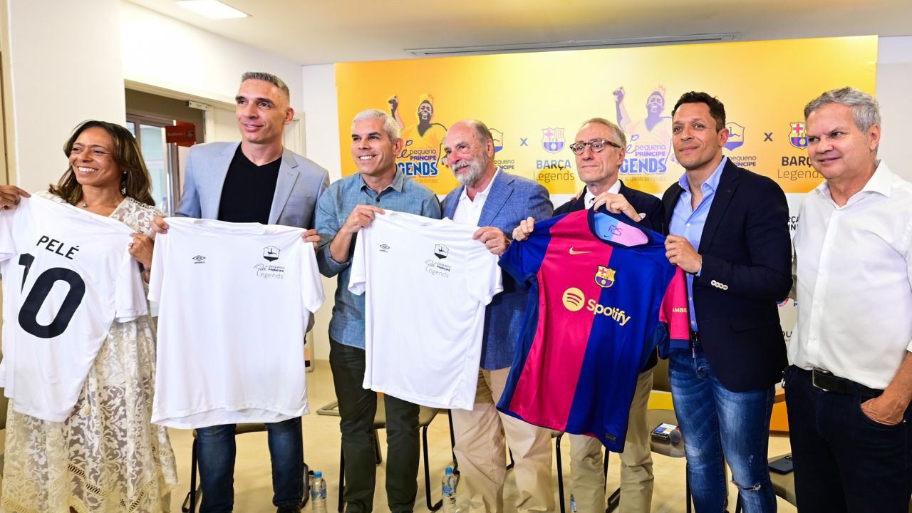  Pelé Pequeno Príncipe Legends x Barça Legends: Veja os primeiros jogadores confirmados 